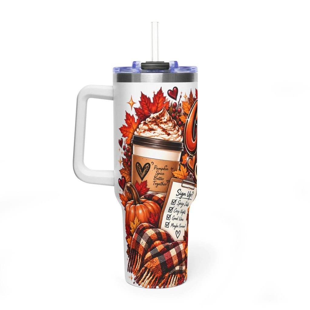 Cuffing Season Open Enrollment 40 oz Fall Tumbler