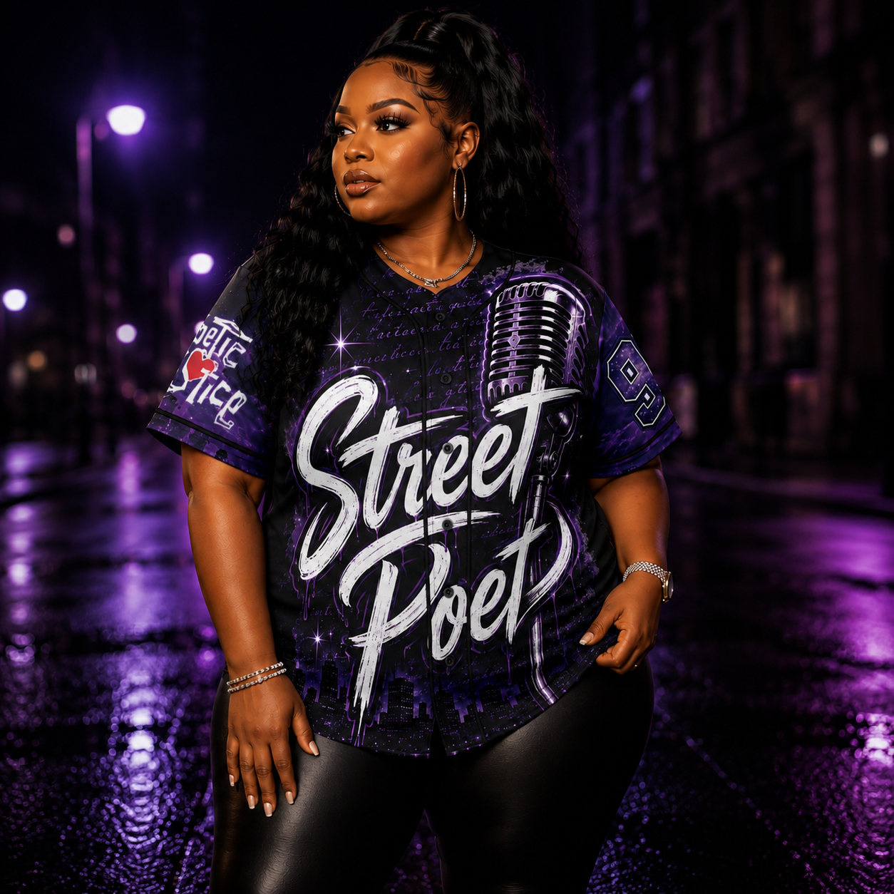 Street Poet Women’s Baseball Jersey — 'Knowledge Rules Everything'