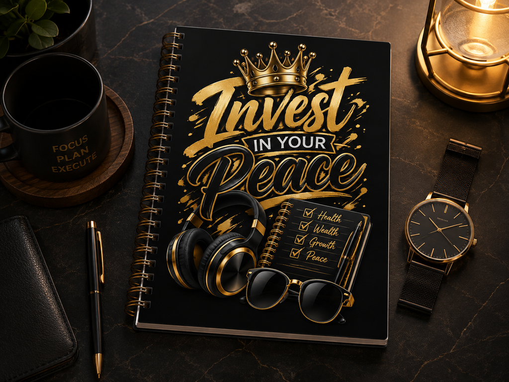 Invest In Your Peace Spiral Notebook