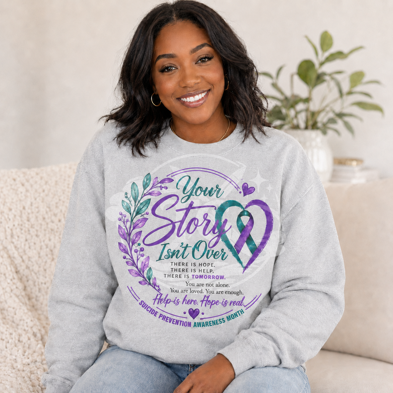 Hope Is Real Suicide Prevention Awareness Sweatshirt