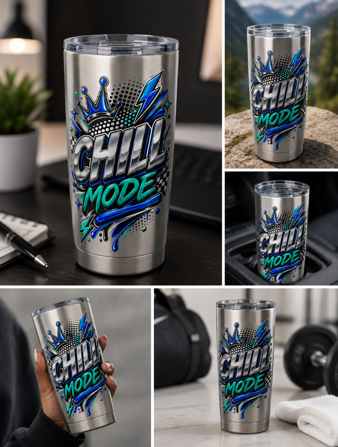 Chill Mode 20 oz Stainless Steel Tumbler