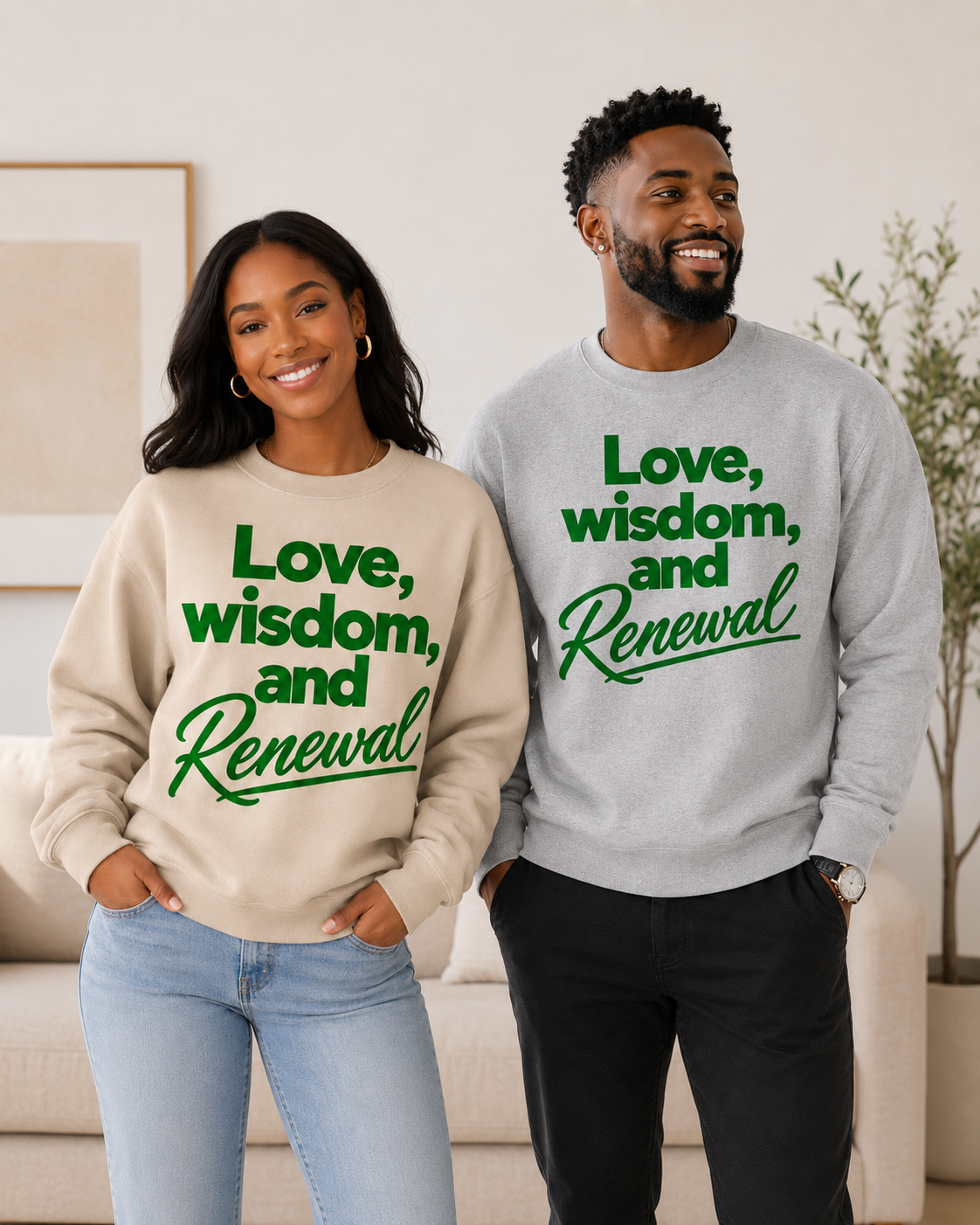 Love, Wisdom & Renewal Crewneck Sweatshirt