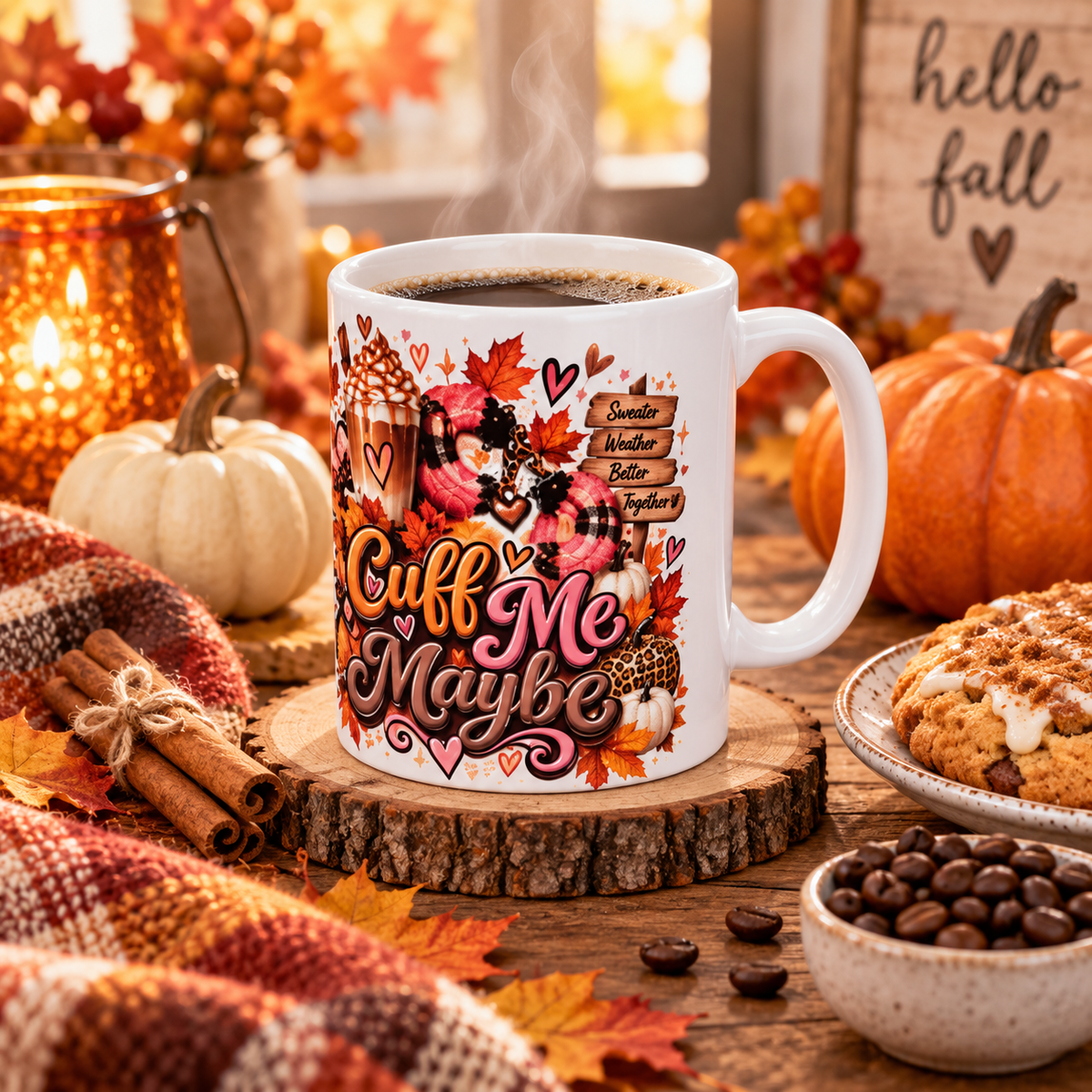 Cuff Me Maybe Cozy Fall 11 oz Mug