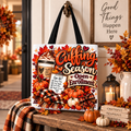 Cuffing Season Open Enrollment 13×13 Fall Tote Bag
