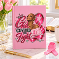 God Covered This Fight Breast Cancer Awareness Hardcover Journal